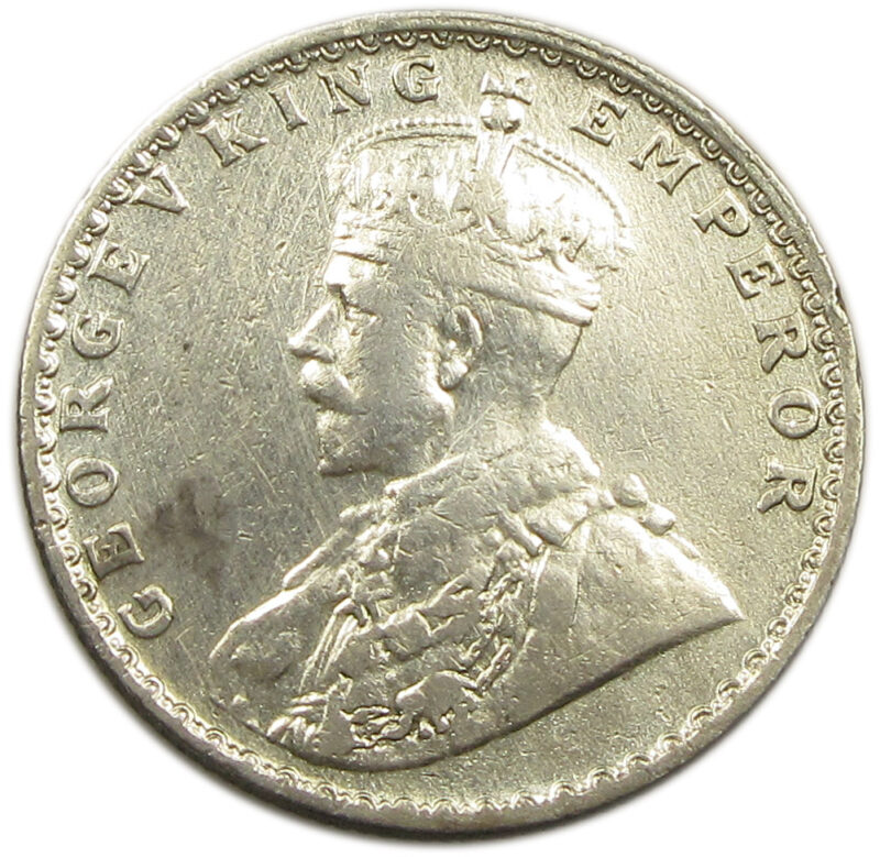 1924 Half Rupee King George V Bombay Mint GK 1064