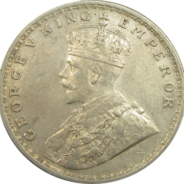 1914 One Rupee King George V Calcutta Mint GK 1029 Rev