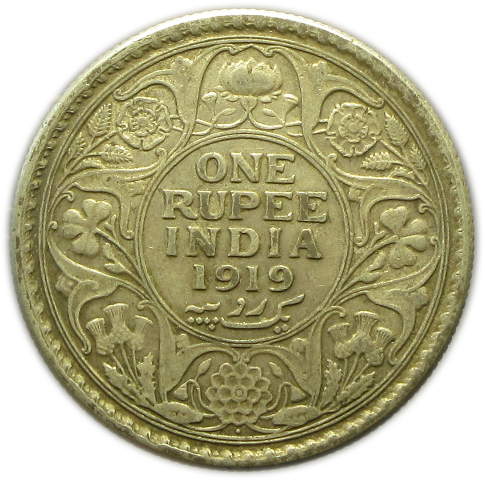 one rupee 1919 coin
