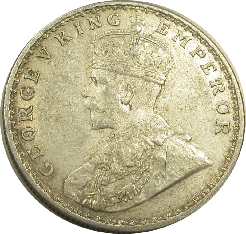 1915 One Rupee King George V Calcutta Mint GK 1031 Obv