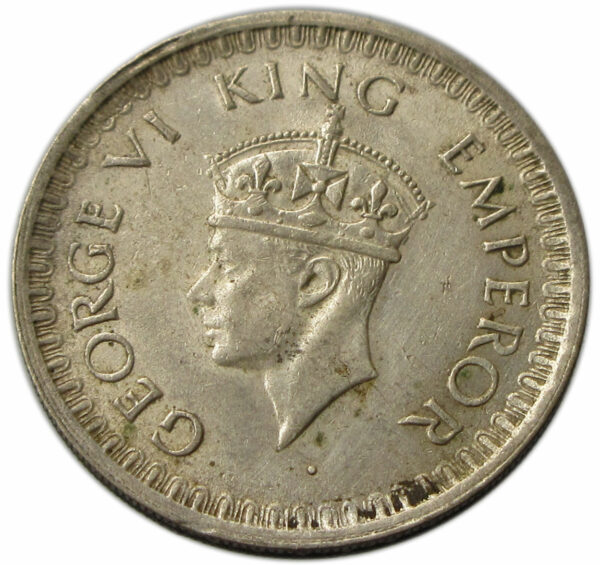 1942 Half Rupee King George VI Bombay Mint - Image 2