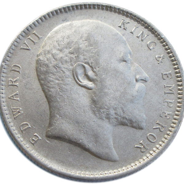 1907 One Rupee King Edward VII Silver Coin