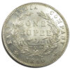 1840 Silver One Rupee Victoria Queen Divided Legend Calcutta Mint Good Grade GK 161