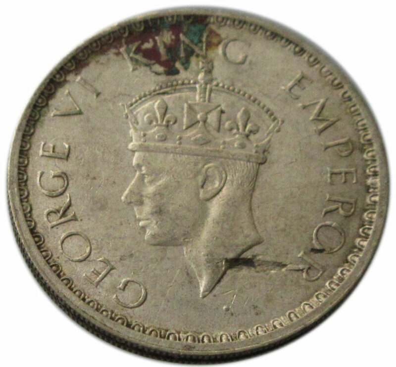1941 Half Rupee King George VI Bombay Mint - Image 2