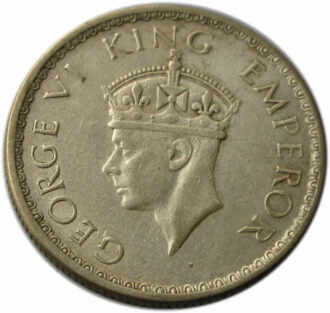 1940 Half Rupee King George VI Bombay Mint