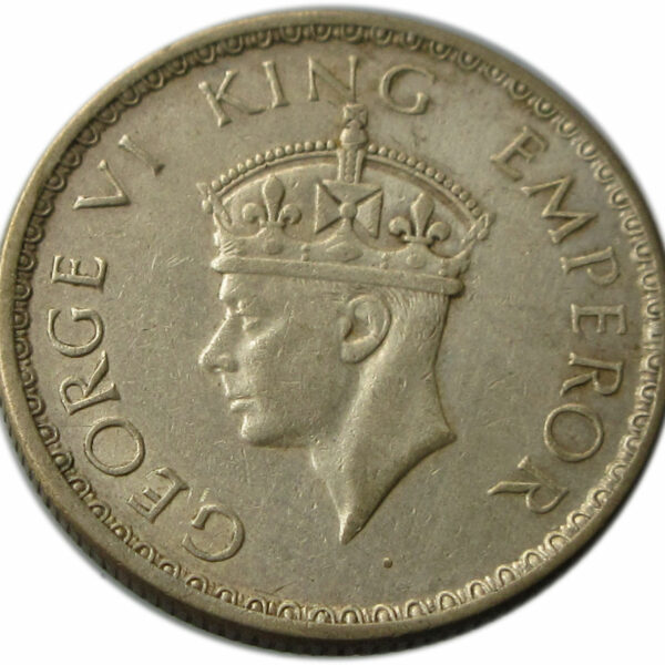 1940 Half Rupee King George VI Bombay Mint