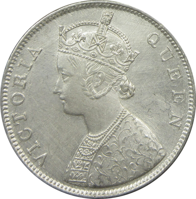 1862 2/0 Dots One Rupee Queen Victoria Bombay Mint Dotted Series GK 287