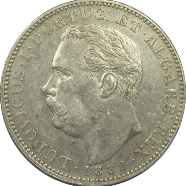 1 Rupia - Luíz I Calcutta Mint 1882 - High Grade