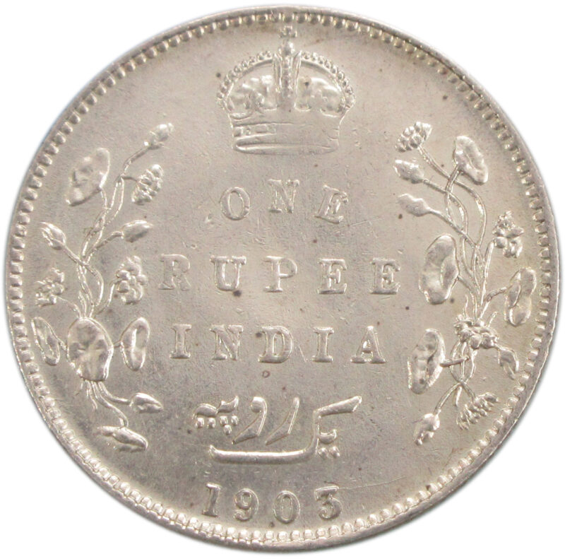 1903 1 Rupee King Edward VII Calcutta Mint