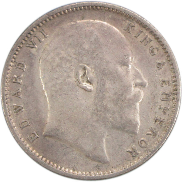 1910 One Rupee King Edward VII Calcutta Mint High Grade