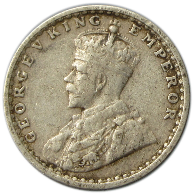 1912 Two Annas King George V Bombay Mint - Image 2