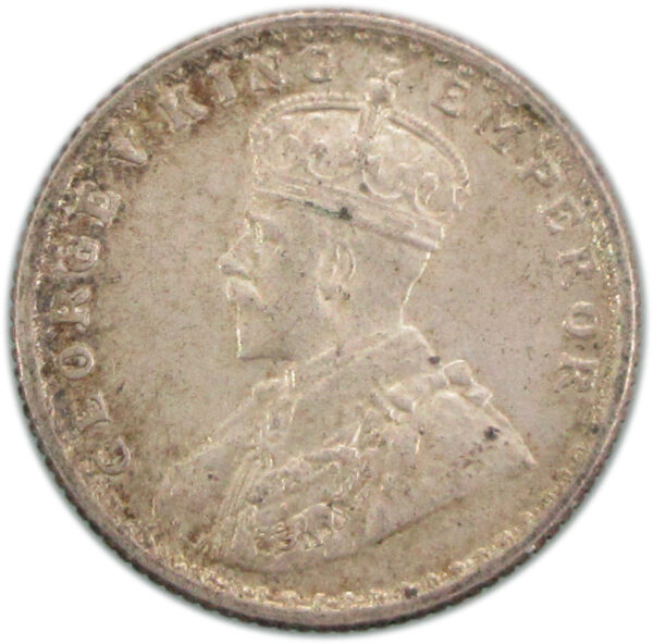 1918 1/4 Rupee King George V Calcutta Mint AUNC - Image 2