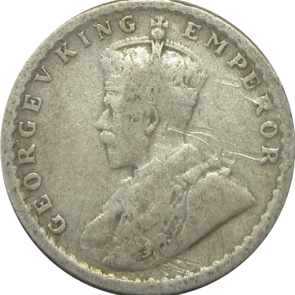 1930 1/4 Rupee King George V Calcutta Mint