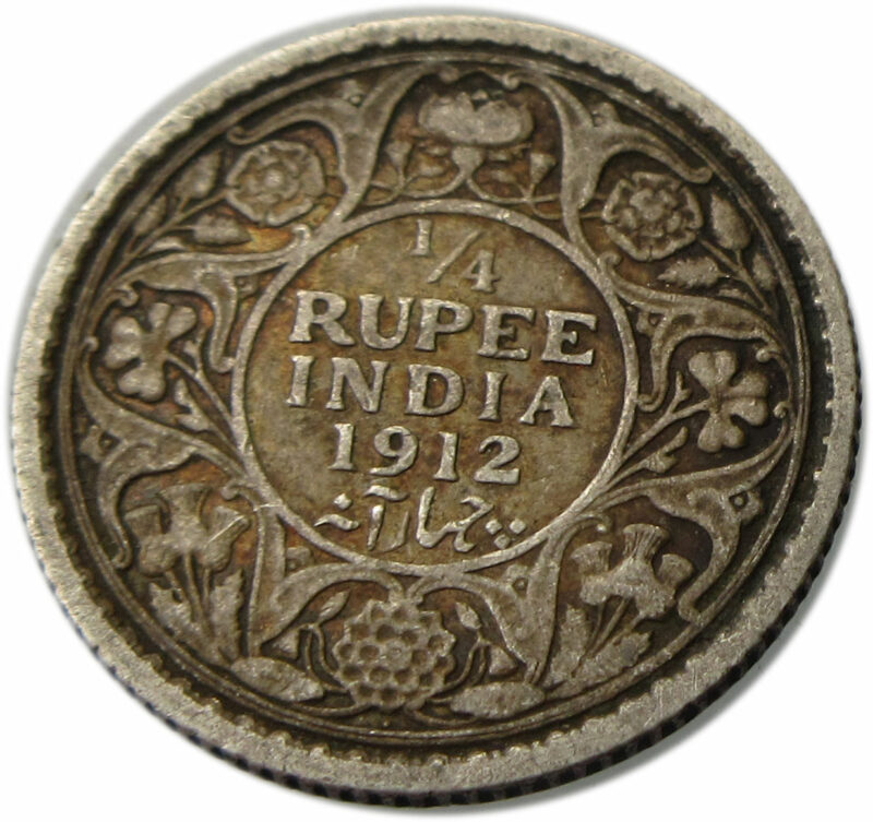 Quarter Rupee 1912