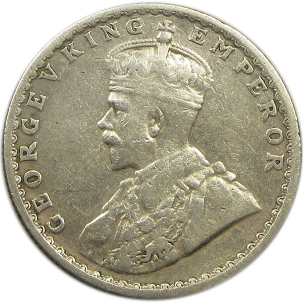 1919 Half Rupee King George V Bombay Mint GK 1057