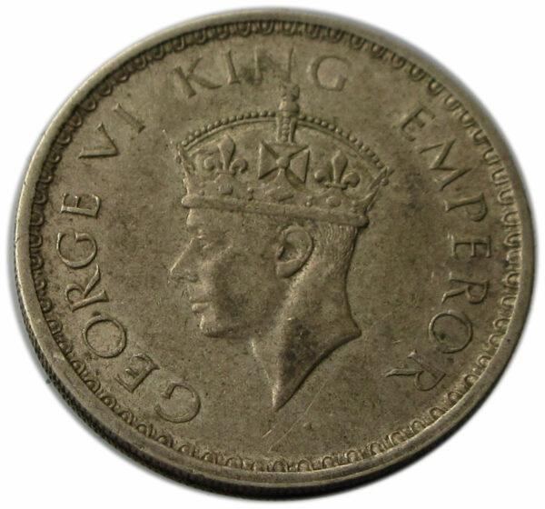 1941 Half Rupee King George VI Bombay Mint - Image 2