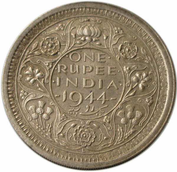 1944 One Rupee King George VI Lahore Mint