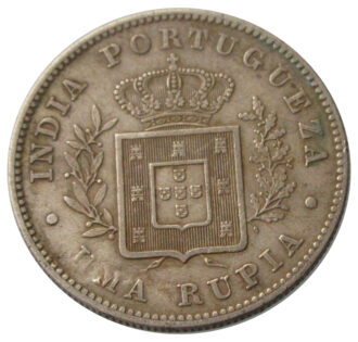 1 Rupia - Luíz I Calcutta Mint 1882
