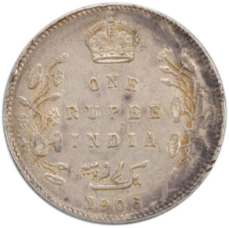 1906 One Rupee King Edward VII Bombay Mint High Grade