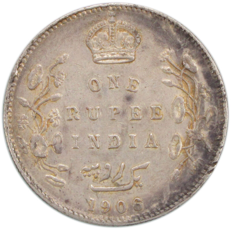 1906 One Rupee King Edward VII Bombay Mint High Grade