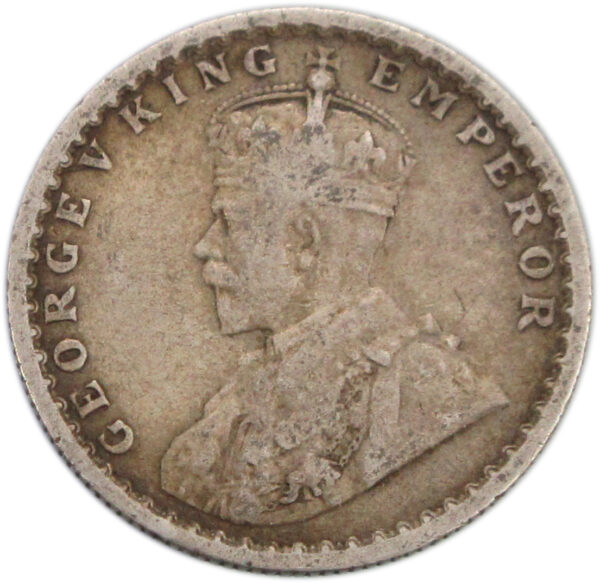 1924 Half Rupee King George V Calcutta Mint - Image 2