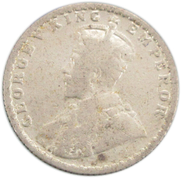 1925 1/4 Rupee King George V Bombay Mint - Image 2