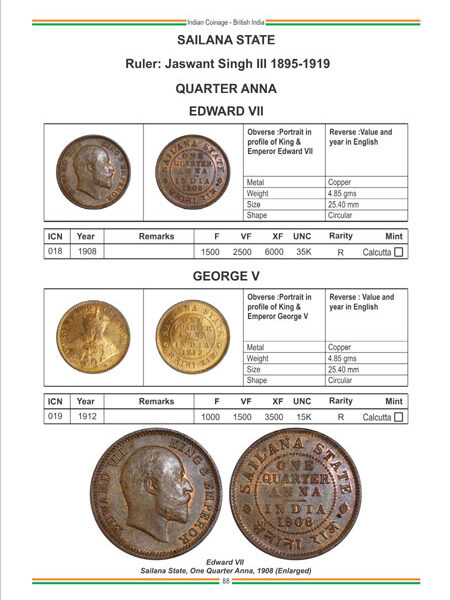 British coins in native Indian States