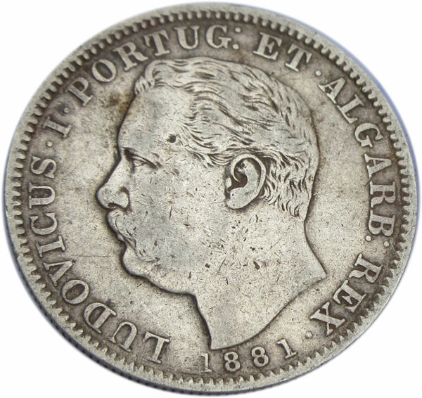 1 Rupia - Luíz I Calcutta Mint 1881 Portuguese India