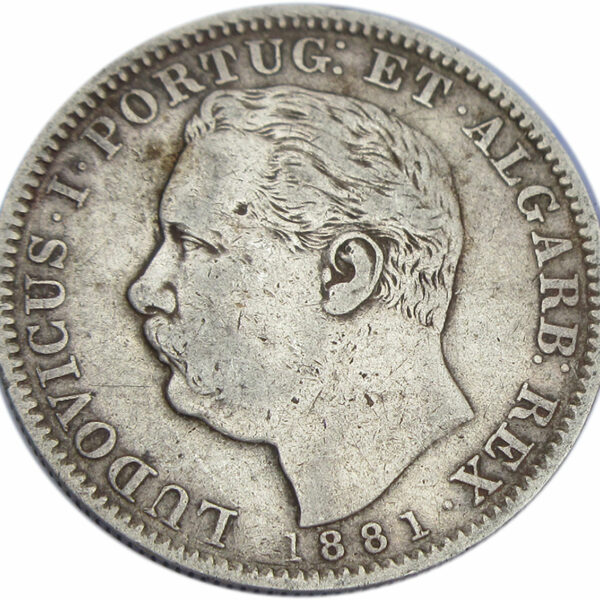 1 Rupia - Luíz I Calcutta Mint 1881 Portuguese India