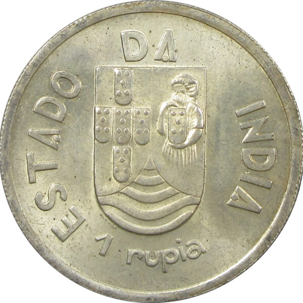 1 Rupia - 1935 1 Rupee Portuguese India Coin - BUNC