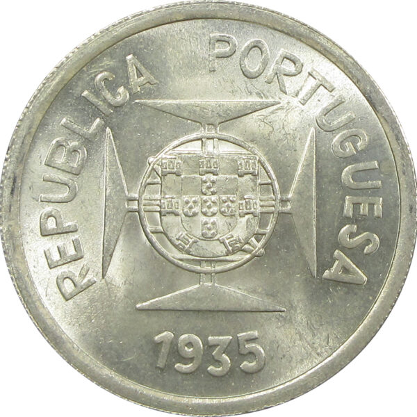 1 Rupia - 1935 1 Rupee Portuguese India Coin - BUNC