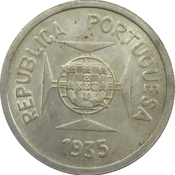 1 Rupia - 1935 1 Rupee Portuguese India Coin