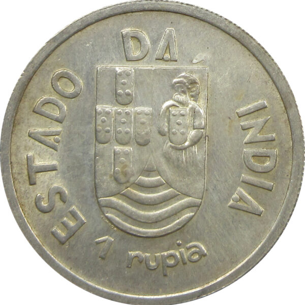 1 Rupia - 1935 1 Rupee Portuguese India Coin