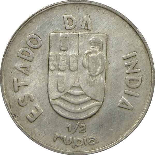½ Rupia - 1936 Portuguese India Coin - Half Rupee
