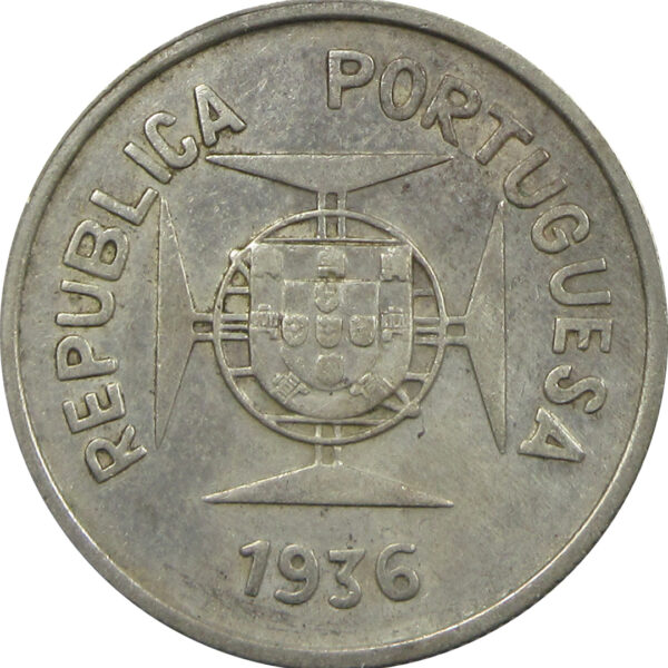 ½ Rupia - 1936 Portuguese India Coin - Half Rupee