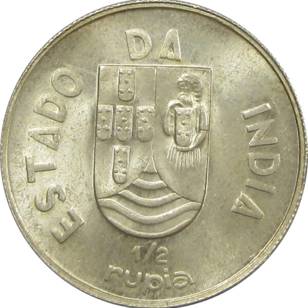 ½ Rupia - 1936 Portuguese India Coin - Half Rupee BUNC