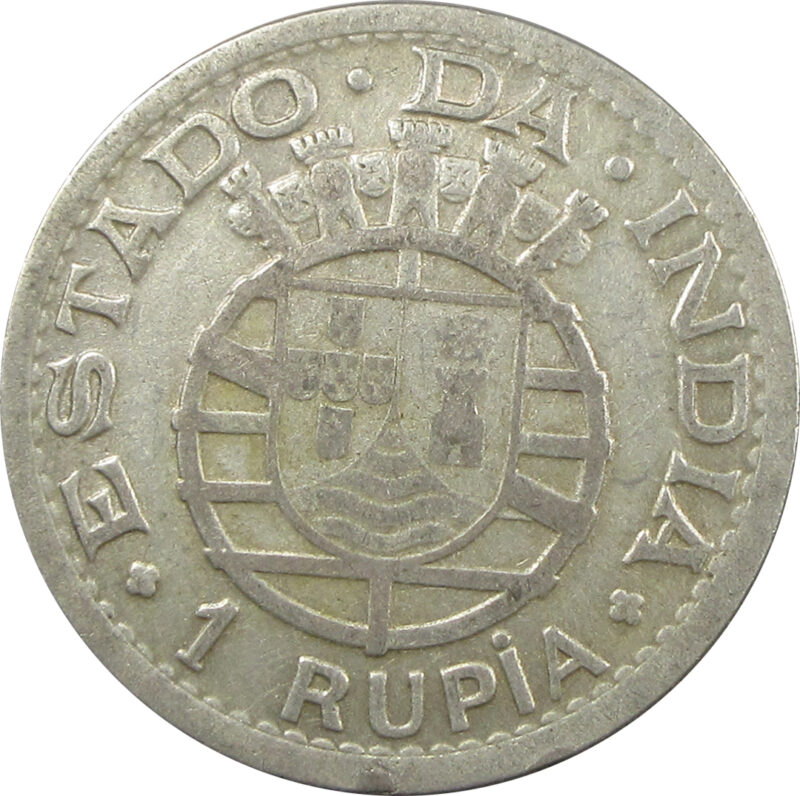 1 Rupia - Silver 1 Rupee 1947 Portuguese India