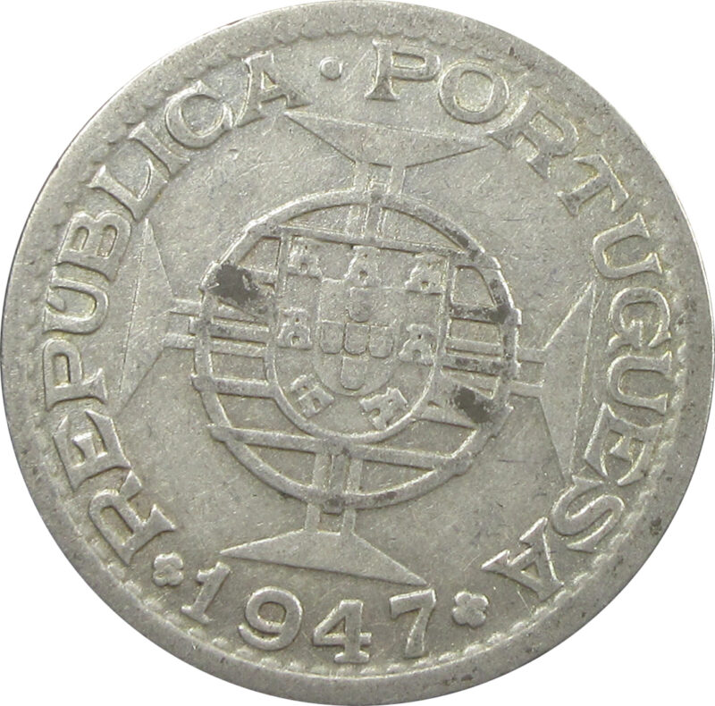 1 Rupia - Silver 1 Rupee 1947 Portuguese India