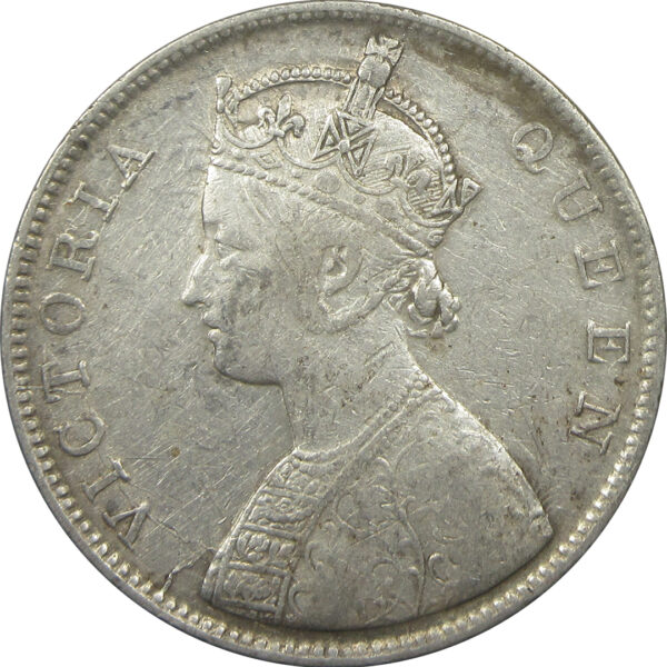 1862 0/3 Dots One Rupee Queen Victoria Bombay Mint
