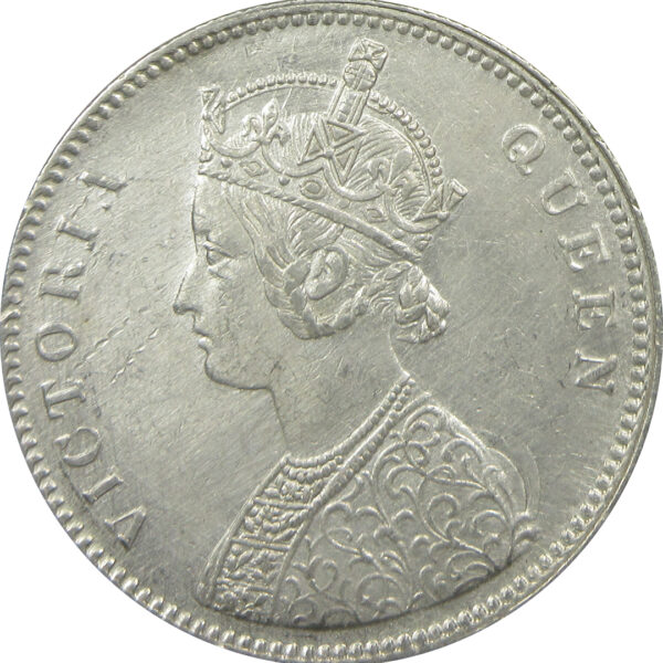 1862 5 Dots One Rupee Queen Victoria Bombay Mint GK 316