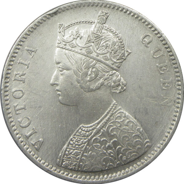 1862 5 Dots One Rupee Queen Victoria Bombay Mint GK 316