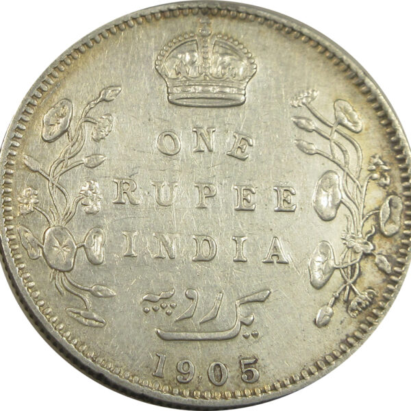 1905 One Rupee King Edward VII Bombay Mint Scarce | GK 936