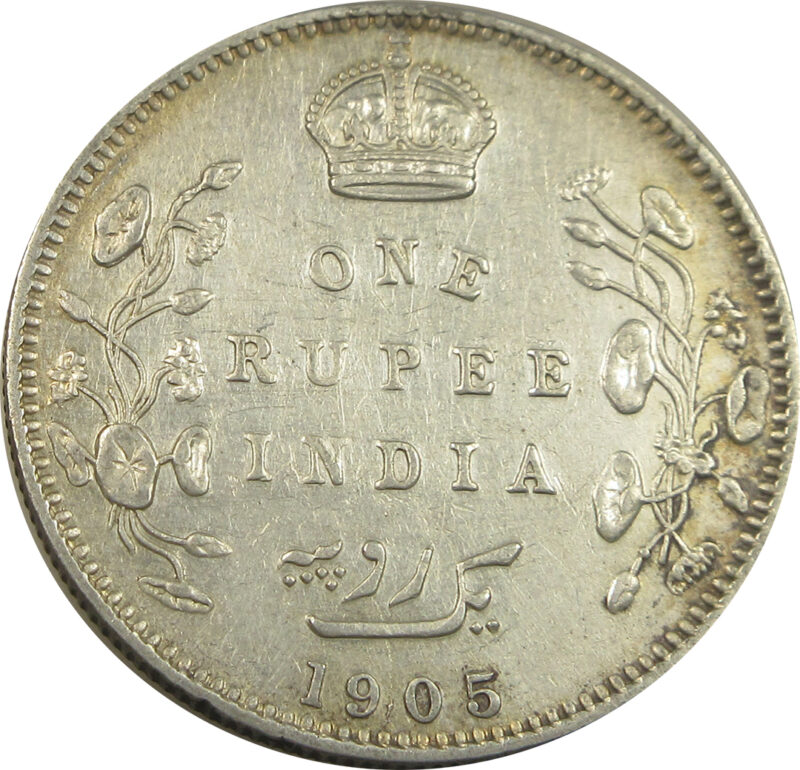 1905 One Rupee King Edward VII Bombay Mint Scarce | GK 936