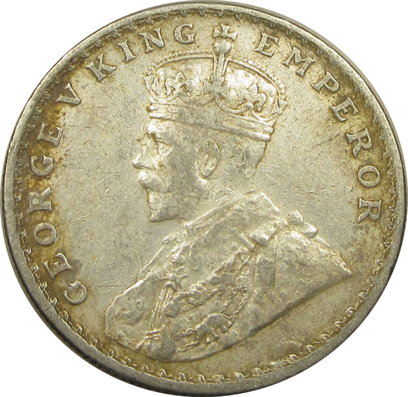 1917 One Rupee King George V Calcutta Mint GK 1035