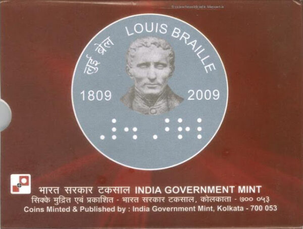2009 - 200th Birth Anniversary of Louise Braille - UNC Set 1809 - 2009 - Image 7