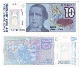 Argentina 10 Austral Banco Central de la República Argentina