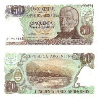 Argentina 50 Pesos Argentinos Banco Central de la República Argentina