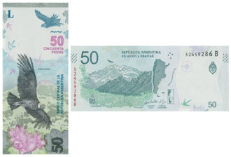 Argentina 50 Pesos Banco Central de la República Argentina 2018