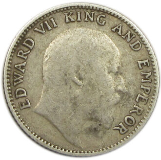 1910 1/4 Rupee King Edward VII Bombay Mint RARE GK 979