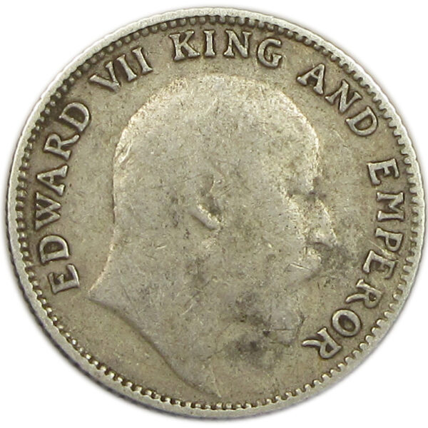 1910 1/4 Rupee King Edward VII Bombay Mint RARE GK 979